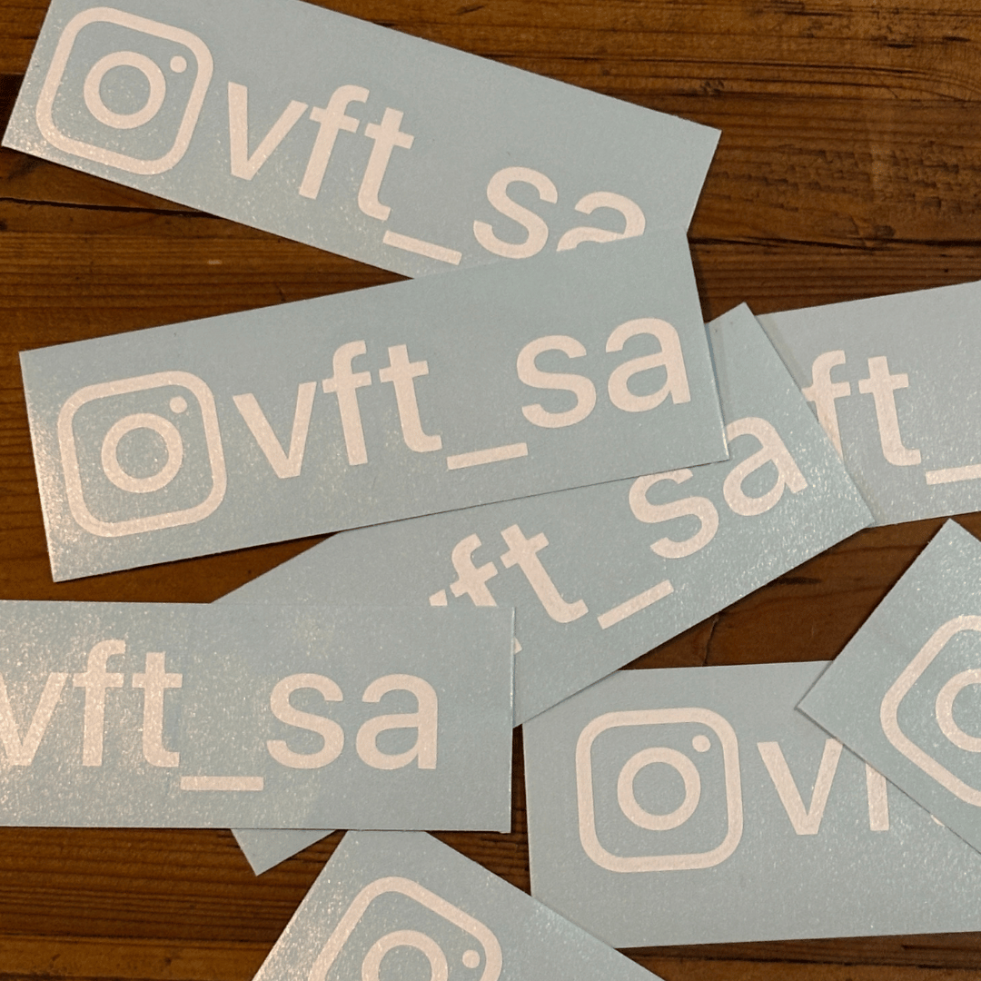 Instagram handle sticker