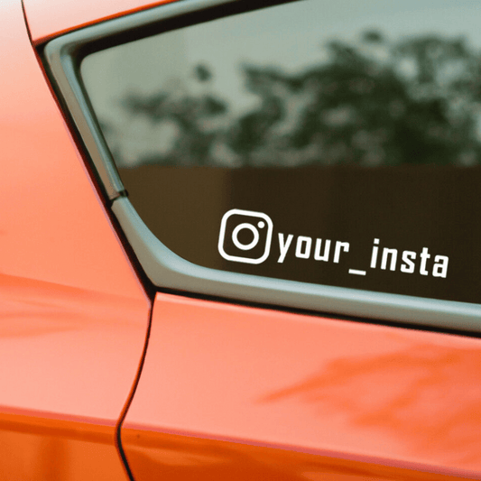 Instagram handle sticker