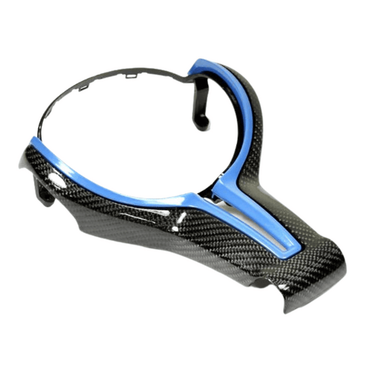 BMW Blue Carbon Steering Trim