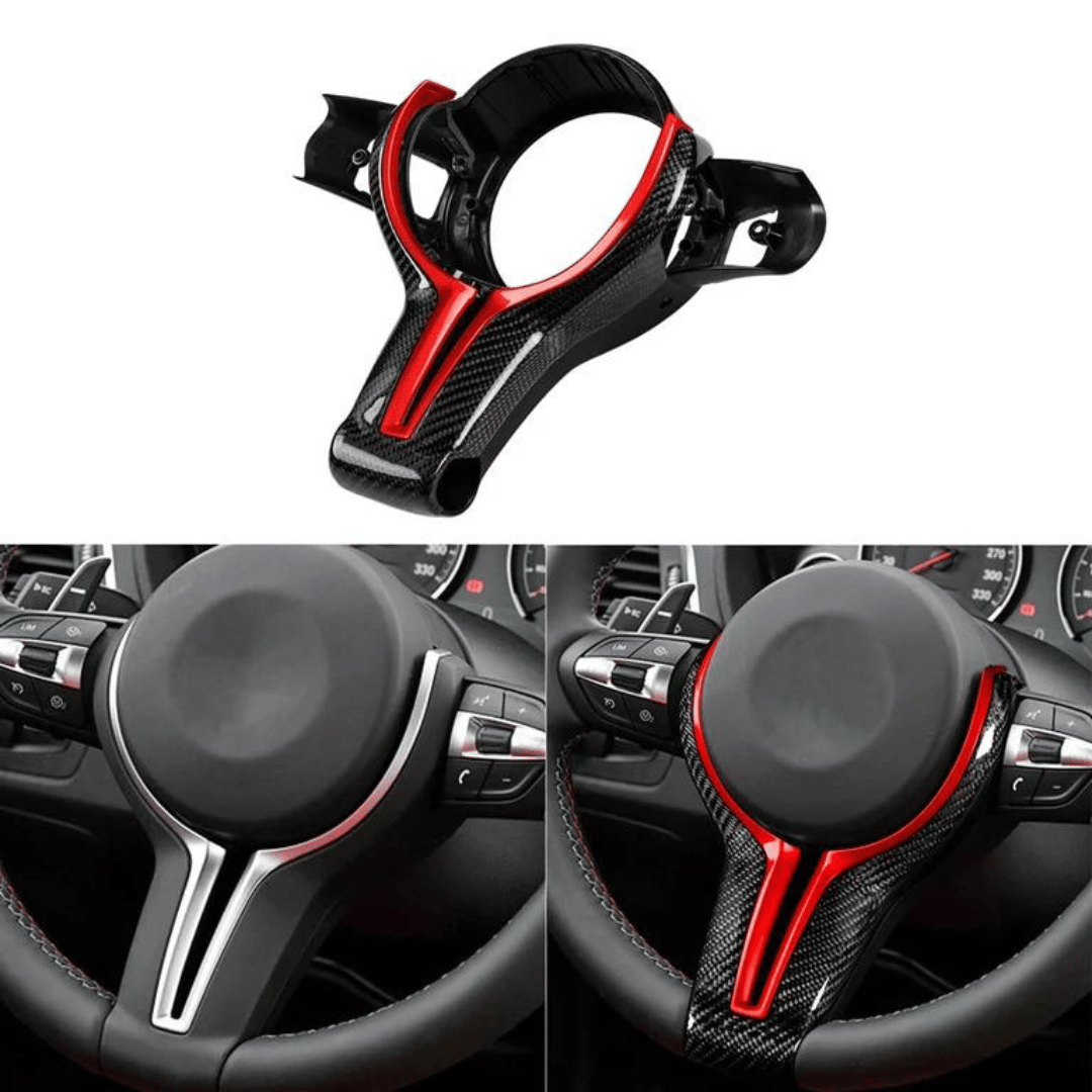 BMW Red Carbon Steering Trim