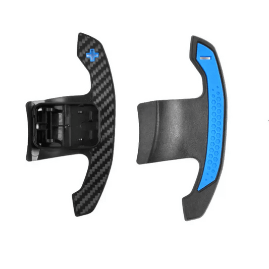 BMW G Series Style Carbon Paddles Blue