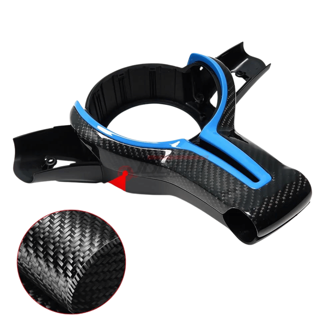 BMW Blue Carbon Steering Trim