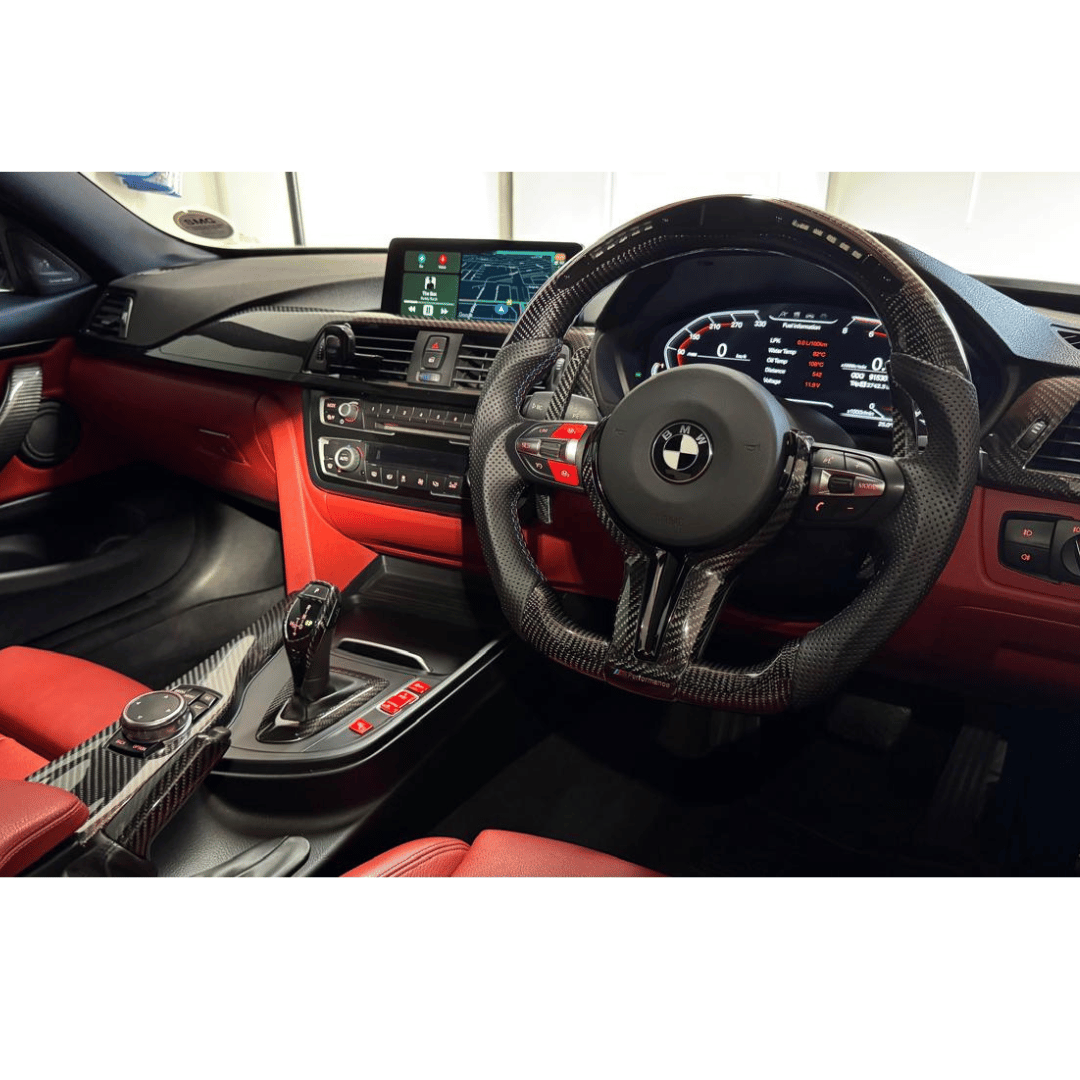 BMW Carbon/Gloss Black steering trim