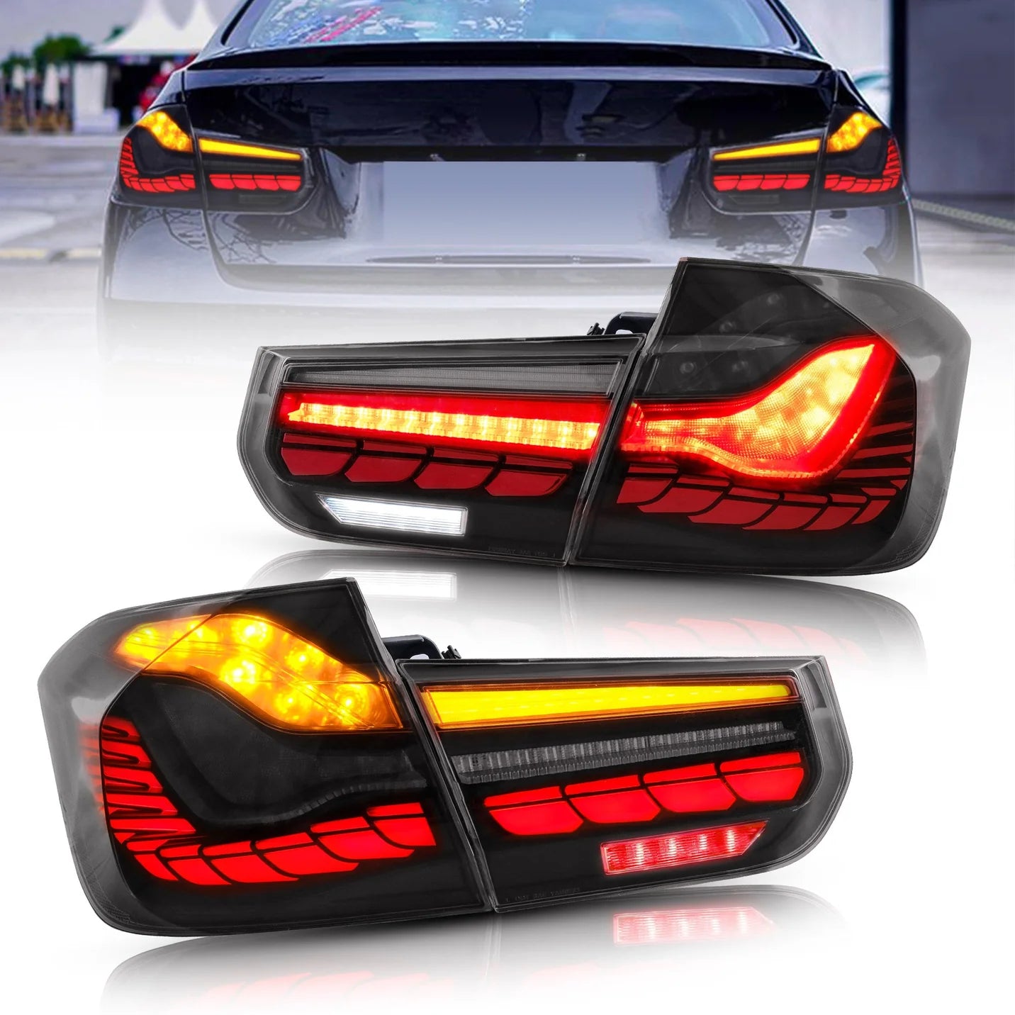 VLAND BMW F30/80 OLED GTS Talilights Smoked