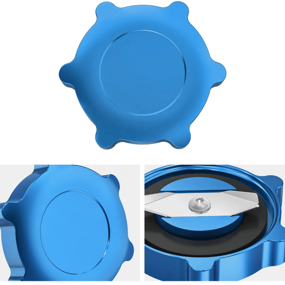 BMW blue CNC Aluminium oil filler cap