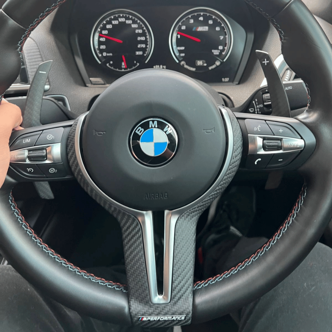 Matte Carbon Fibre BMW paddles