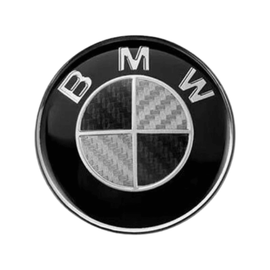 BMW carbon style steering badge